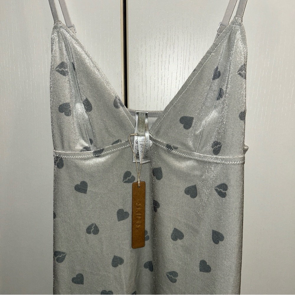 SKIMS Velvet Lace Slip Dress